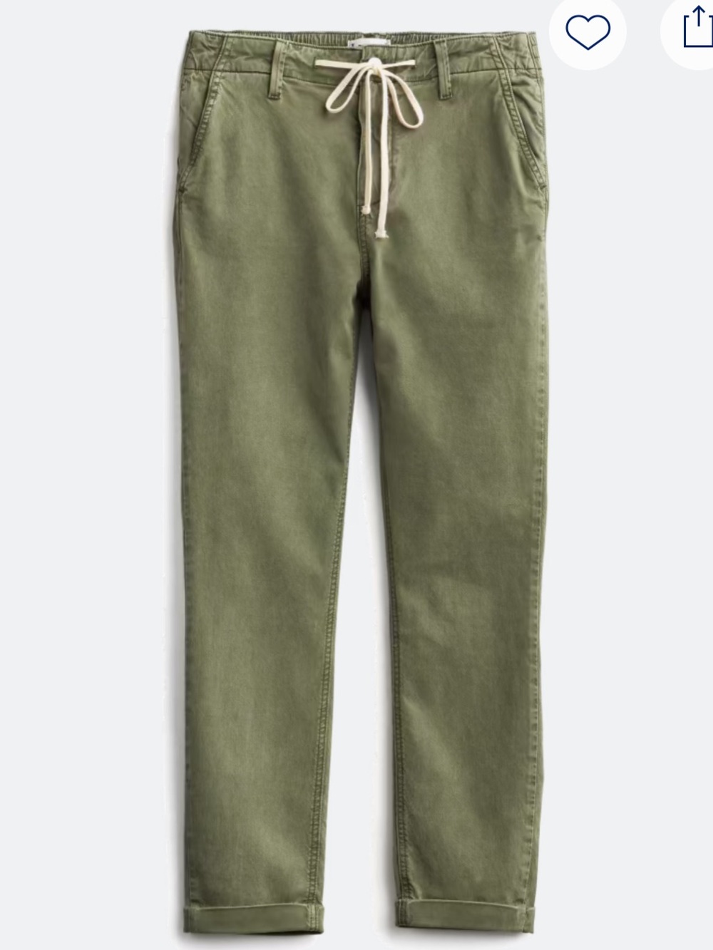 PAIGE Christy Skinny Cuffed Pant in Olive